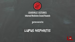 Grand Rounds Lupus Nephritis with Dr Rovin [upl. by Igal]