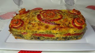 PASTEL DE VERDURAS AL HORNO RIQUÍSIMO Y NUTRITIVO  RECETA FÁCIL [upl. by Ribal121]