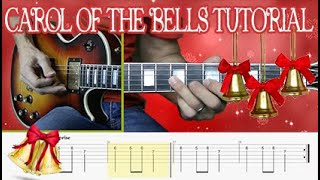 Carol of the Bells Guitar Tutorial  Lesson  Tabs  PlayAlong [upl. by Hadik]