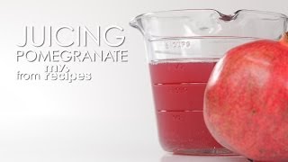 Juicing Pomegranate Seeds  MyRecipes [upl. by Joice]