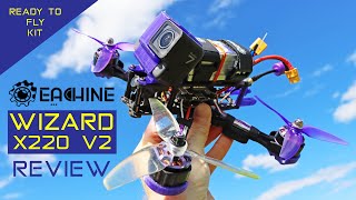 Eachine Wizard X220 V2 FPV Drone  Ready To Fly Kit  Review [upl. by Gustav]