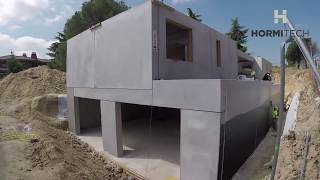 Casa modular de hormigón construida por Hormitech en Las Rozas Madrid [upl. by Mercuri]