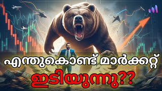 Why Stock Markets Fell Today Malayalam [upl. by Vins]