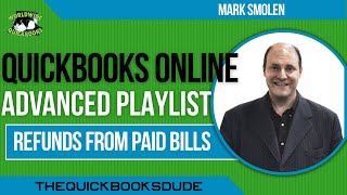 QuickBooks Online Vendor Refunds For Paid Bills [upl. by Alue845]