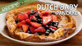 Easy Dutch Baby Pancake with Berries [upl. by Nnaitsirk]