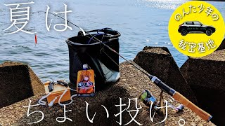 パックロッドでチョイ投げ釣り。【ズームサファリ】 [upl. by Boni]