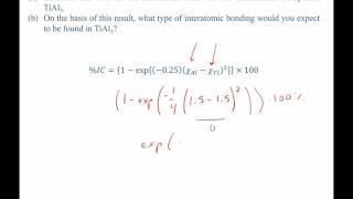 percent ionic character worked example problem [upl. by Janette]