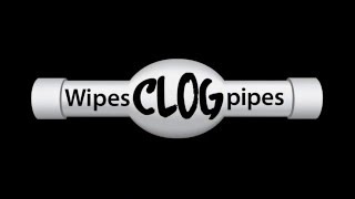 Wipes Clog Pipes Demonstration [upl. by Annadiana]