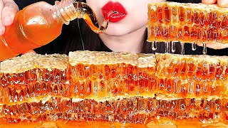 ASMR RAW HONEYCOMB HONEY JELLY 벌집꿀 꿀젤리 먹방 咀嚼音ハチの巣 ハニカム EATING SOUNDS NO TALKING MUKBANG ZOEY ASMR [upl. by Anoet]