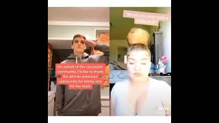 TikTok white girl gets rejected by every group of people [upl. by Selle]