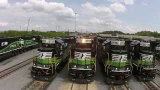 Special Norfolk Southern locomotives help Atlantans breathe easier [upl. by Rikki]