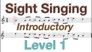 Sight Singing Exercise  Level 1 [upl. by Daveta]