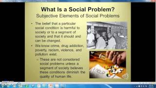 What is a Social Problem Objective and subjective elements [upl. by Sergias]