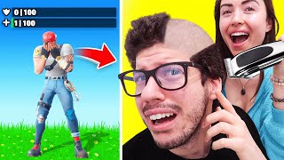 IF I LOSE SHE SHAVES MY HEAD Fortnite Challenge [upl. by Rimidalv665]