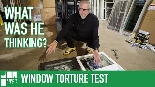 Window Torture Test Andersen Fibrex® VS Windsor Vinyl [upl. by Linkoski472]