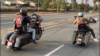 “BAGGER RACING” SOUTHERN CALIFORNIA HARLEY DAVIDSON STREET RACING AT ITS BEST [upl. by Sundstrom]