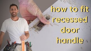 sliding door handle installation – with Inspire DIY [upl. by Granny488]