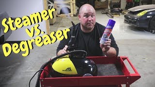 Cleaning Car Parts Steamer vs Engine Degreaser [upl. by Aiva]