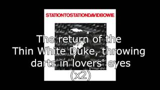 Station to Station  David Bowie  Lyrics [upl. by Nomad]