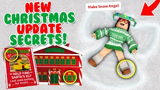 NEW BLOXBURG CHRISTMAS UPDATE SECRETS You Didnt Know [upl. by Hannie]