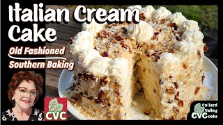 3 Layer Easy Italian Cream Cake Recipe  Make a Classic Cake with a Cake Mix [upl. by Thomasa]