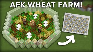 Minecraft Easiest Villager Wheat Farm  150 Per Hour [upl. by Eissim500]