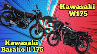 KAWASAKI BARAKO II 175 vs KAWASAKI W175 Specs amp Price Comparison Philippines  KAWASAKI MOTORS [upl. by Limaa]