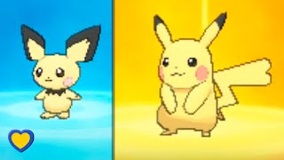 HOW TO Evolve Pichu into Pikachu in Pokémon Ultra Sun and Ultra Moon [upl. by Lossa]