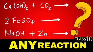 Tricks to find PRODUCTS of any CHEMICAL REACTION  Class 10 all reactions in one video [upl. by Aala629]