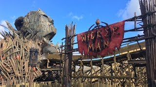 Alton Towers Wicker Man Off Ride amp Queueline Walkthrough [upl. by Etti794]