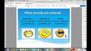 Webinar  FERPA and IDEA Privacy Requirements 101 for Parent Centers [upl. by Tybi]