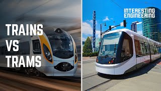 4 differences between trains and trams [upl. by Kciregor]