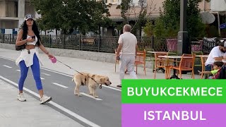 Buyukcekmece Walking Tour 4k  Istanbul Turkey [upl. by Anileuqcaj]