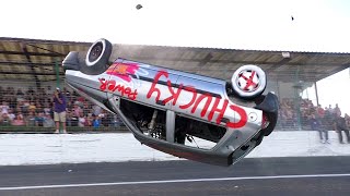 CEMENT TRUCK FATAL ROLLOVER CRASH CAUGHT ON CAMERA WARNING GRAPHIC [upl. by Eddina]