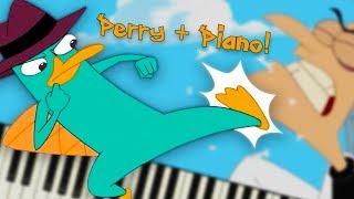 Perry the Platypus from Phineas and Ferb  Piano Tutorial [upl. by Meuse987]