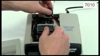 Victor Technology  How To Change A Printing Calculator Ink Ribbon [upl. by Akierdna686]