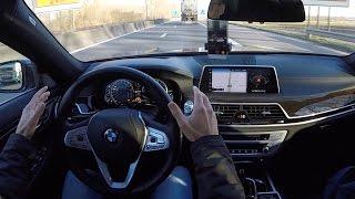 BMW Driving Assistant Plus 7Series  POV Test Drive [upl. by Imer614]