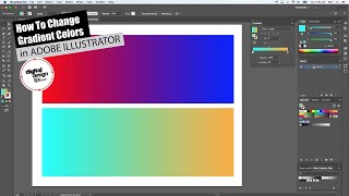 How to Change Gradient Colors in Adobe Illustrator [upl. by Burkhard843]