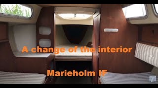 DIY  A change in the interior of my 26ft sailboat  Marieholm IF  Folkboat [upl. by Fuhrman]