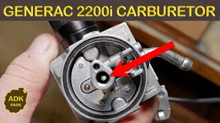 Taking Apart Generac 2200i Carburetor [upl. by Sirraj]