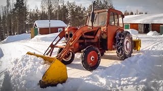 Volvo BM Buster 320 med snöslunga [upl. by Toma503]