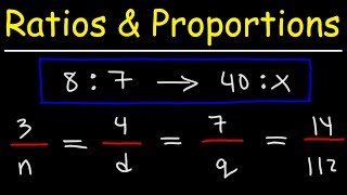 Ratio and Proportion Word Problems  Math [upl. by Cassady881]