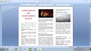 ¿COMO CREAR UN TRIPTICO EN WORD [upl. by Eelymmij]