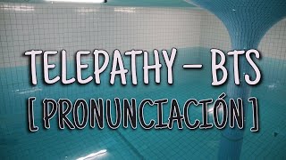 Telepathy  BTS Pronunciación Fácil [upl. by Hagi]