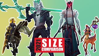 Champion Size Comparison Remaster 2021  League of Legends [upl. by Gardia]