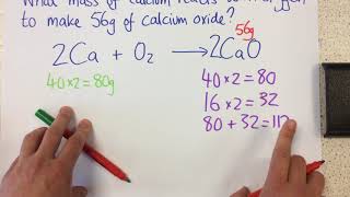 Calculating masses in reactions  p27 Chem [upl. by Pfaff]