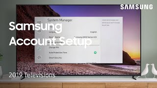 How to set up a Samsung Account on your TV  Samsung US [upl. by Layod]