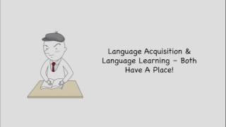 Language Acquisition vs Learning  Second Language Theory  TESOL [upl. by Oilenroc]