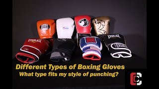 Different Types of Boxing Gloves [upl. by Narat]