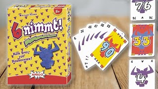 6 NIMMT  Spielregeln TV Spielanleitung Deutsch  Amigo Regeln Hornochse [upl. by Ynaffet]